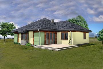  Projekt domu Doskonały C (GDA1023) - projekt domu parterowego - Zdjęcie 1