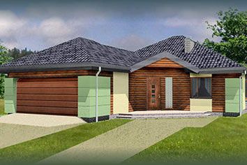  Projekt domu Doskonały C (GDA1023) - projekt domu parterowego - Zdjęcie 2