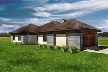  Projekt domu Doskonały E (GDA1025) - projekt domu parterowego - Zdjęcie 2