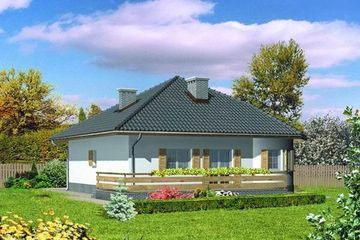  Projekt domu BM 94 (KRA1217) - projekt domu parterowego - Zdjęcie 1