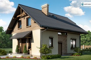  Projekt domu D41 Kasia (WAI1040) - projekt domu parterowego z poddaszem - Zdjęcie 1