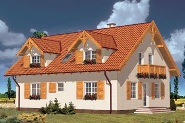  Projekt domu Parma (KRH1051) - projekt domu parterowego z poddaszem - Zdjęcie 1