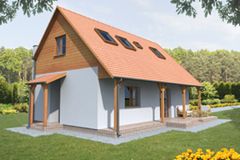  Projekt domu D182 Felicjan (WAI1055) - projekt domu parterowego z poddaszem - Zdjęcie 2