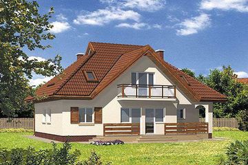  Projekt domu BM-32 (KRA1247) - projekt domu parterowego z poddaszem - Zdjęcie 1