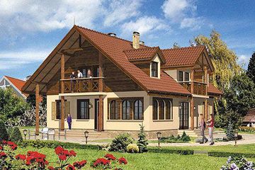  Projekt domu BM 61 (KRA1250) - projekt domu parterowego z poddaszem - Zdjęcie 1