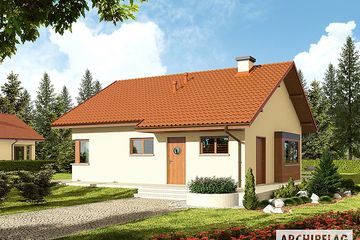  Projekt domu Tori III ECONOMIC wariant B (duplikat) (WRC2092) - projekt domu parterowego - Zdjęcie 1