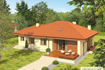  Projekt domu Franczi II G1 ECONOMIC wariant B (duplikat) (WRC2093) - projekt domu parterowego - Zdjęcie 1