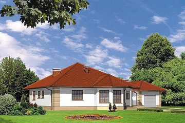  Projekt domu BM 17 (KRA1260) - projekt domu parterowego - Zdjęcie 1