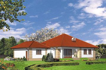  Projekt domu BM 17 (KRA1260) - projekt domu parterowego - Zdjęcie 2