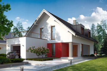  Projekt domu Elfir (BSE1026) - projekt domu parterowego z poddaszem - Zdjęcie 1