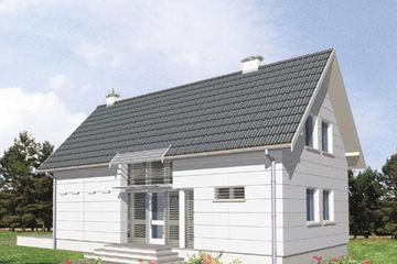  Projekt domu ALFA (KSA1229) - projekt domu parterowego z poddaszem - Zdjęcie 2