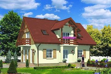  Projekt domu BM 46 (KRA1297) - projekt domu parterowego z poddaszem - Zdjęcie 2