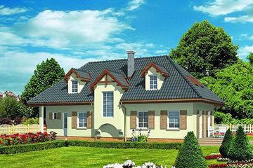  Projekt domu BM 47 (KRA1298) - projekt domu parterowego z poddaszem - Zdjęcie 2