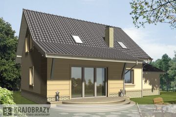  Projekt domu Angelo (WRN1157) - projekt domu parterowego z poddaszem - Zdjęcie 2