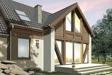  Projekt domu Adagio (WRN1167) - projekt domu parterowego z poddaszem - Zdjęcie 1