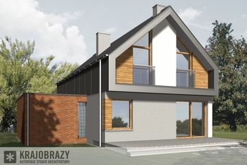  Projekt domu Adria (WRN1174) - projekt domu parterowego z poddaszem - Zdjęcie 2