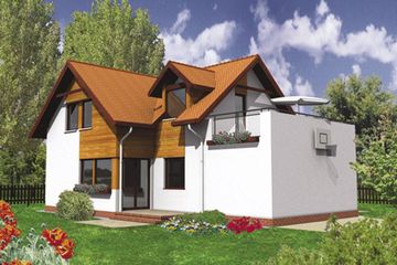  Projekt domu W 01 (GDB1000) - projekt domu parterowego z poddaszem - Zdjęcie 2