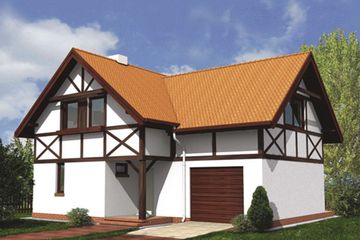  Projekt domu W 02 (GDB1002) - projekt domu parterowego z poddaszem - Zdjęcie 2