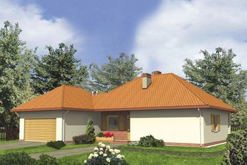  Projekt domu W 05 (GDB1005) - projekt domu parterowego z poddaszem - Zdjęcie 1