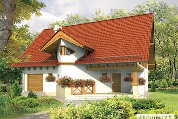  Projekt domu Daria G1 (duplikat) (WRC2136) - projekt domu parterowego z poddaszem - Zdjęcie 1