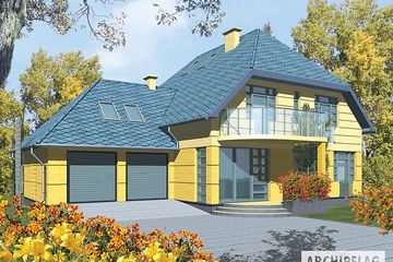  Projekt domu Filipinka I G2 (duplikat) (WRC2138) - projekt domu parterowego z poddaszem - Zdjęcie 1