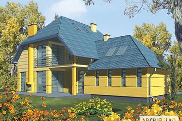  Projekt domu Filipinka I G2 (duplikat) (WRC2138) - projekt domu parterowego z poddaszem - Zdjęcie 2