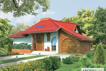  Projekt domu Eliza G1 (duplikat) (WRC2144) - projekt domu parterowego z poddaszem - Zdjęcie 1