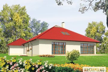  Projekt domu Agnieszka G2 (duplikat) (WRC2148) - projekt domu parterowego z poddaszem - Zdjęcie 2