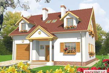  Projekt domu Asia G1 (duplikat) (WRC2150) - projekt domu parterowego z poddaszem - Zdjęcie 1