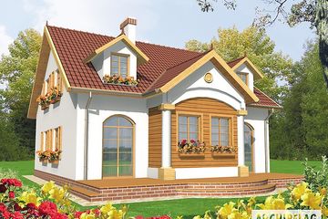  Projekt domu Asia G1 (duplikat) (WRC2150) - projekt domu parterowego z poddaszem - Zdjęcie 2