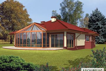  Projekt domu Brenda G2 (duplikat) (WRC2158) - projekt domu parterowego - Zdjęcie 2