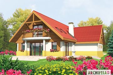  Projekt domu Adamina G1 (duplikat) (WRC2164) - projekt domu parterowego z poddaszem - Zdjęcie 2