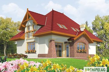  Projekt domu Adela G1 (duplikat) (WRC2173) - projekt domu parterowego z poddaszem - Zdjęcie 2