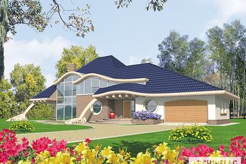  Projekt domu Filip G2 (duplikat) (WRC2188) - projekt domu parterowego z poddaszem - Zdjęcie 1