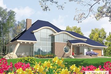  Projekt domu Filip G2 (duplikat) (WRC2188) - projekt domu parterowego z poddaszem - Zdjęcie 2