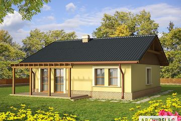  Projekt domu Bogna II (duplikat) (WRC2209) - projekt domu parterowego - Zdjęcie 2