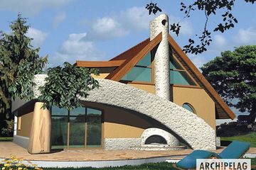  Projekt domu Fred G1 (letniskowy) (duplikat) (WRC2211) - projekt domu parterowego z poddaszem - Zdjęcie 2