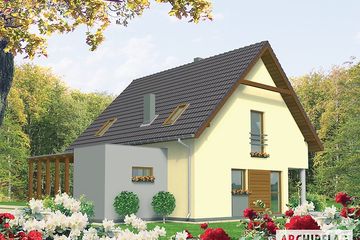  Projekt domu Erna (z wiatą) (duplikat) (WRC2232) - projekt domu parterowego z poddaszem - Zdjęcie 2