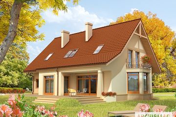  Projekt domu Blanka G1 (duplikat) (WRC2252) - projekt domu parterowego z poddaszem - Zdjęcie 2