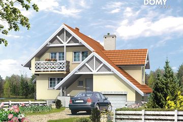  Projekt domu Samba (BSA1079) - projekt domu parterowego z poddaszem - Zdjęcie 1