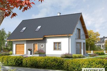  Projekt domu Ben II G1 (z piwnicą) (duplikat) (WRC2262) - projekt domu parterowego z poddaszem - Zdjęcie 1