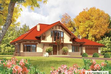  Projekt domu Edek G2 01 (duplikat) (WRC2271) - projekt domu parterowego z poddaszem - Zdjęcie 2