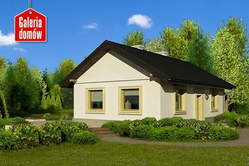  Projekt domu przy Topolowej 3 (KRK1292) - projekt domu parterowego - Zdjęcie 1