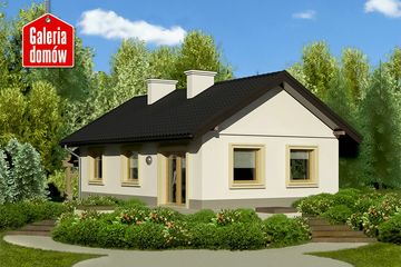  Projekt domu przy Topolowej 3 (KRK1292) - projekt domu parterowego - Zdjęcie 2