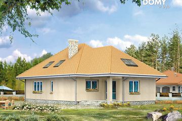  Projekt domu Kolor (BSA1159) - projekt domu parterowego z poddaszem - Zdjęcie 2