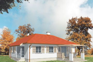 Projekt domu SOFIA - parterowy dom - ujęcie 2