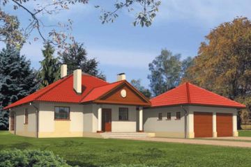  Projekt domu AGNIESZKA II (WRA1059) - projekt domu parterowego z poddaszem - Zdjęcie 1