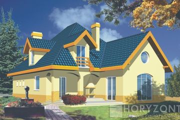  Projekt domu JAGODA A (WRD1046) - projekt domu parterowego z poddaszem - Zdjęcie 1