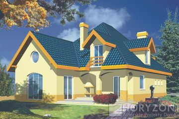  Projekt domu JAGODA A (WRD1046) - projekt domu parterowego z poddaszem - Zdjęcie 2