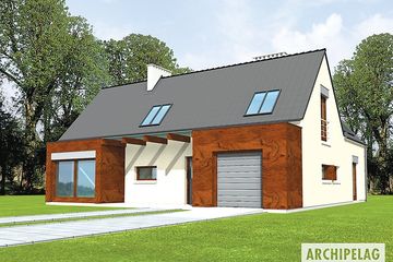  Projekt domu Stanisław (WRC2302) - projekt domu parterowego z poddaszem - Zdjęcie 1